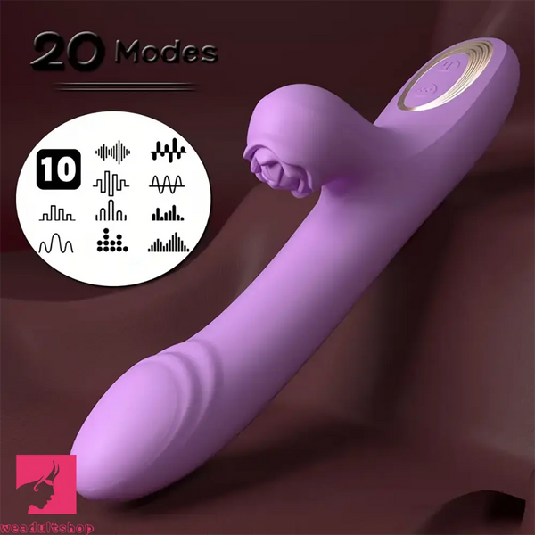 9.44in Big Vibrating Telescope Real Automatic Scaling Clit Dildo