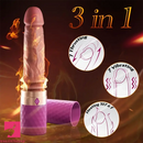 5.98in Clear Glass Double Sided Spiked Dildo Penis Erotic Toy