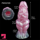 7.09in Hollow Penis Knot Silicone Soft Dildo For Flirting Toy For Sex