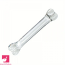 4.92in 6.69in Double-Headed Clear Transparent Glass Plug Dildo