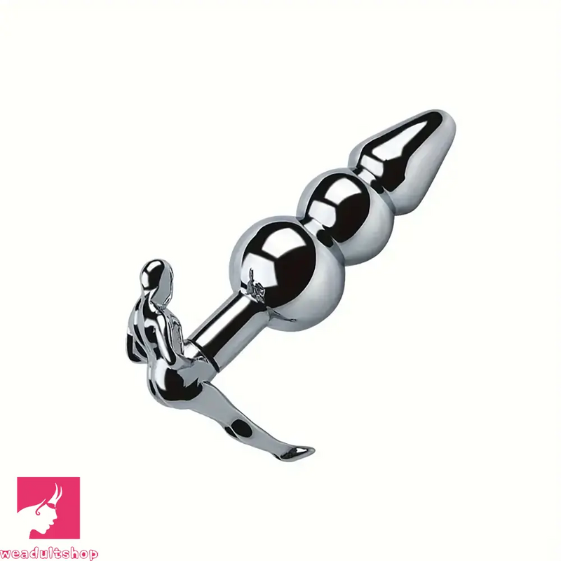 3.52in 3.94in 4.11in 4.49in Cute Shape Small Metal Anal Plug Dildo