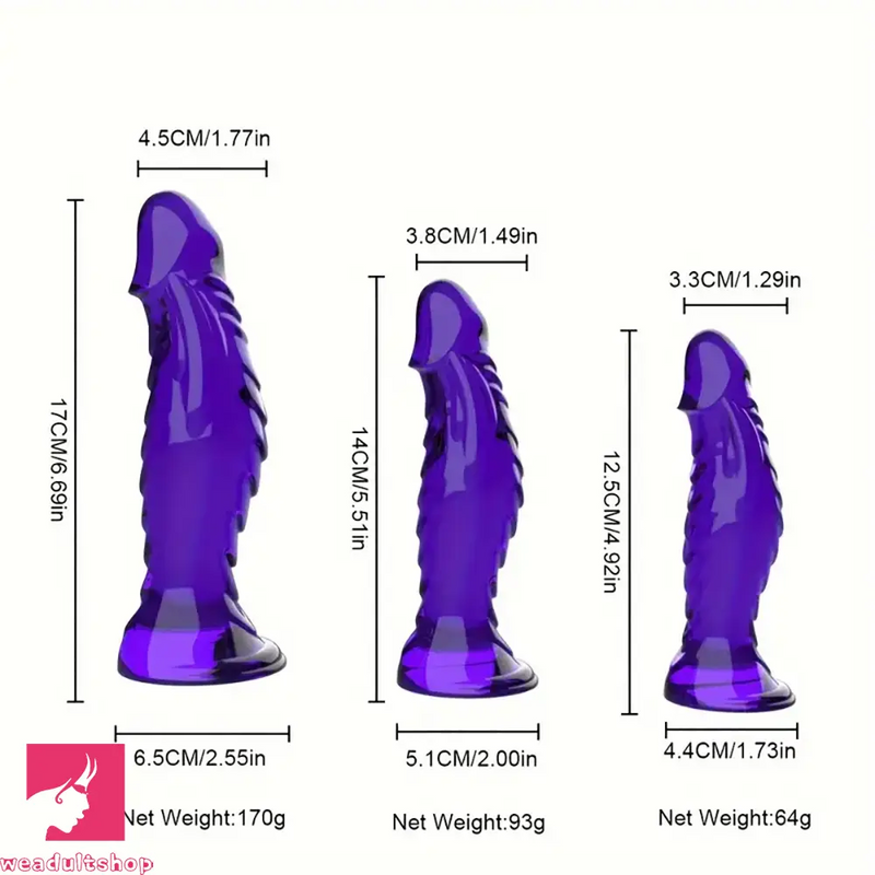 4.92in 5.51in 6.69in Realistic Anal Female Male Dildo For Anal Sex