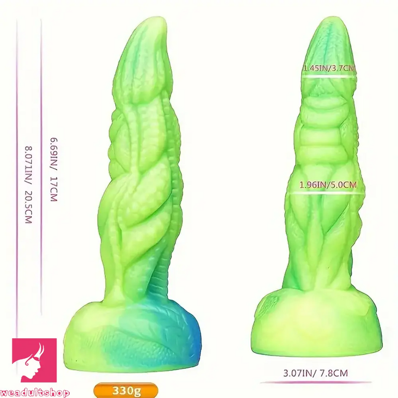 8.07in Liquid Silicone Soft Big Monster Dildo Clit Dilator Masturbator