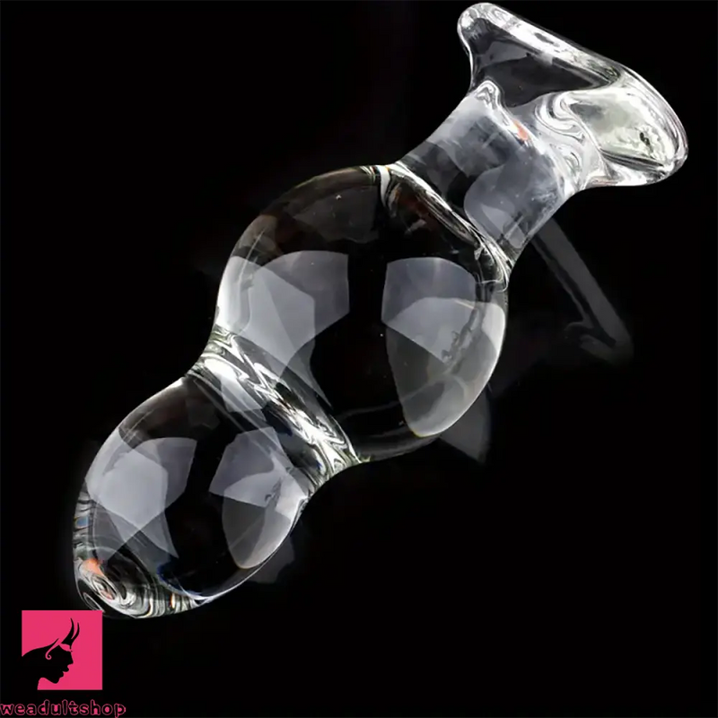 4.65in 4.92in 5.9in 6.89in Transparent Clear Small Glass Dildo