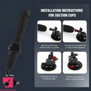 14.96in Thrusting Vibrating Dildo Gun Heating Fuck Sex Dildo Machine