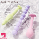 3.62in 4.57in 5.16in Small Anal Beads Soft Silicone Real Plug Dildo