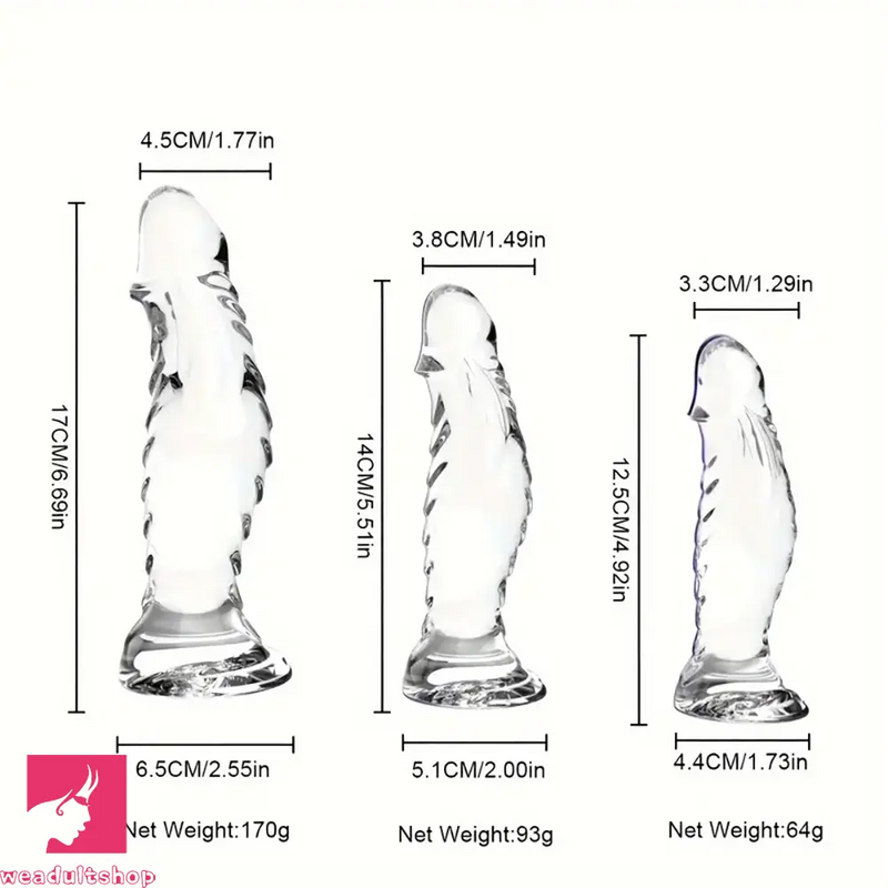 4.92in 5.51in 6.69in Realistic Anal Female Male Dildo For Anal Sex