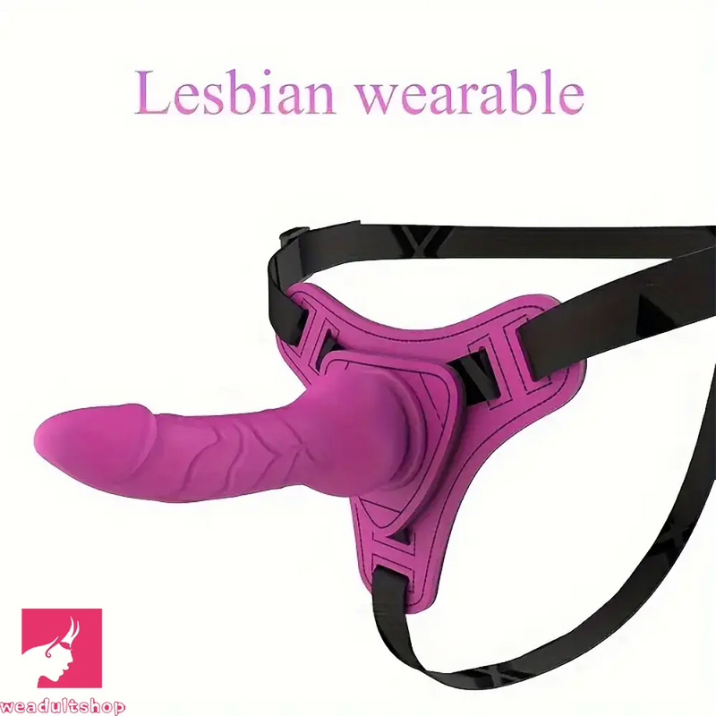 5.91in Lesbian Wearable Silicone Strap on Dildo Adult Vaginal Sex