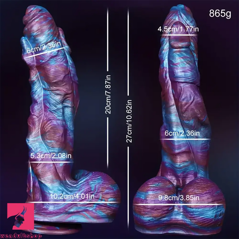 10.62in Monster Penis Spiked Big Silicone Thick Real Cylinder Dildo