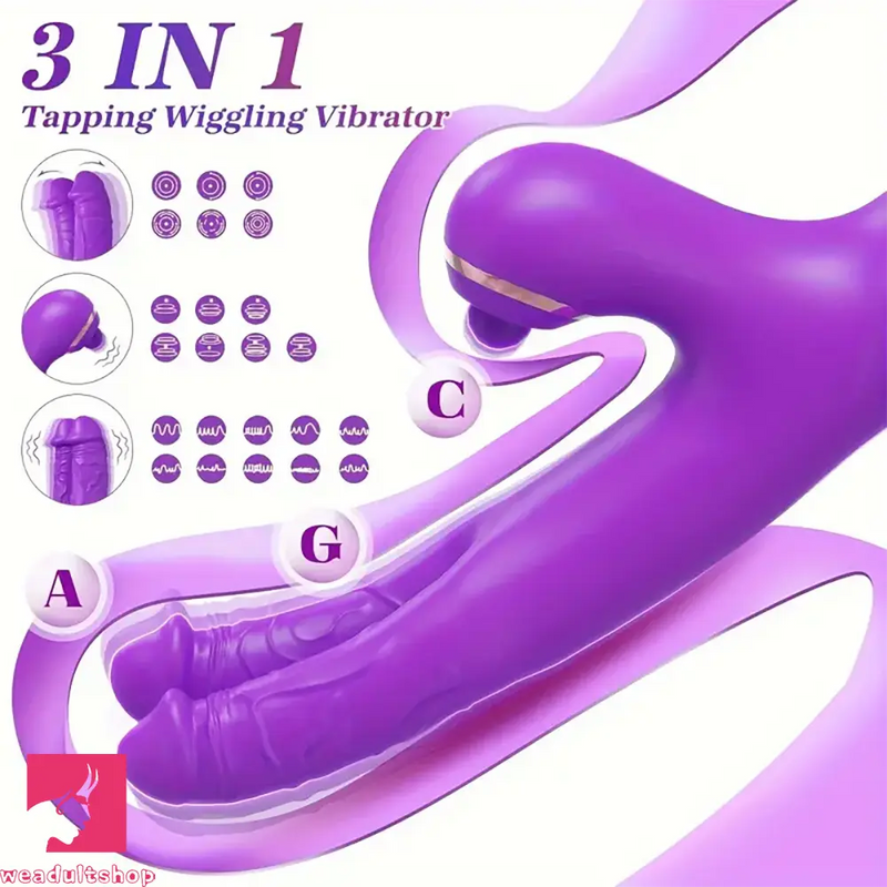 8.83in Powerful Dual-Head G-Spot Clitoral Stimulator Electric Dildo