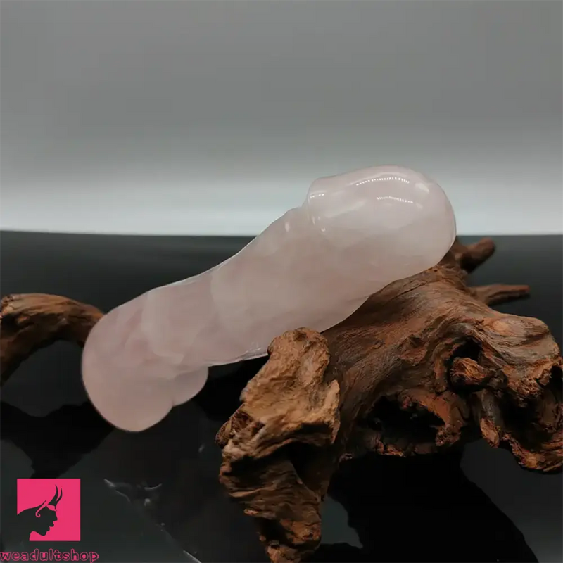 7.1in Crystal Handcrafted Suction Cup Dildo For Handfree Sex Orgasm