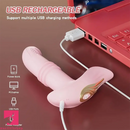 5.9in Thrusting Wireless Remote Electric Vibrating Dildo Small Vibrator