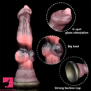 7.08in Dog Animal Knot Dildo Silicone Soft Sex Toy For G Spot Sex