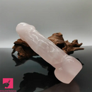 7.1in Crystal Handcrafted Suction Cup Dildo For Handfree Sex Orgasm