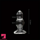 4.65in 4.92in 5.9in 6.89in Transparent Clear Small Glass Dildo