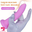 5.31in 6.69in 7.68in Thumb Shaped Silicone Soft Colored Cock Dildo