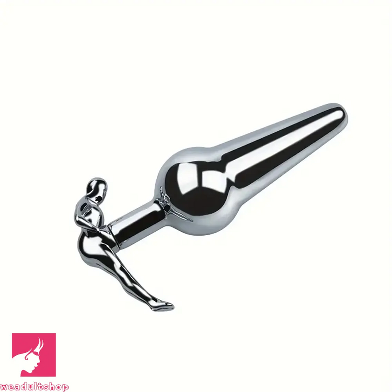 3.52in 3.94in 4.11in 4.49in Cute Shape Small Metal Anal Plug Dildo