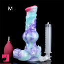 8.26in 10.43in Animal Dog Knot Soft Silicone Odd Big Dildo For Clit