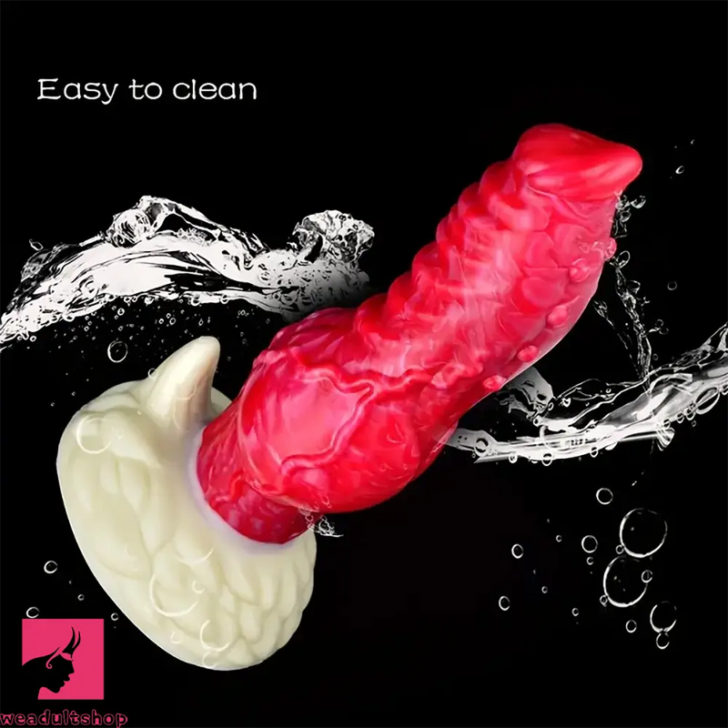 7.75in Monster Big Horse Knot Silicone Soft Animal Fantasy Dildo