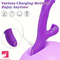 8.83in Powerful Dual-Head G-Spot Clitoral Stimulator Electric Dildo