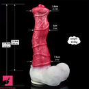 10.8in Liquid Silicone Soft Big Thick Fantasy Dildo With Double Eggs