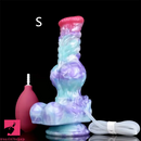 8.26in 10.43in Animal Dog Knot Soft Silicone Odd Big Dildo For Clit