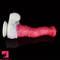 10.8in Liquid Silicone Soft Big Thick Fantasy Dildo With Double Eggs