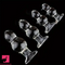 4.65in 4.92in 5.9in 6.89in Transparent Clear Small Glass Dildo