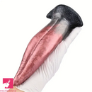 8.26in Liquid Silicone Tongue Fantasy Big Soft Unisex Dildo Anal Plug