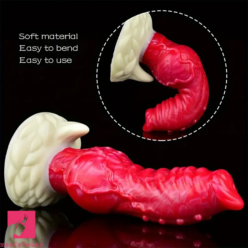 7.75in Monster Big Horse Knot Silicone Soft Animal Fantasy Dildo