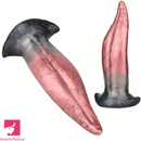 8.26in Liquid Silicone Tongue Fantasy Big Soft Unisex Dildo Anal Plug