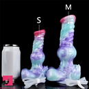 8.26in 10.43in Animal Dog Knot Soft Silicone Odd Big Dildo For Clit