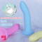 5.31in 6.69in 7.68in Thumb Shaped Silicone Soft Colored Cock Dildo