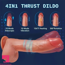 9in Vibrating Heating Thrusting Rotation Realistic Automatic Erotic Dildo