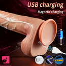 10.43in Thrusting Vibrating Remote Control USB Charging Big Dildo