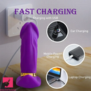 4.5in Rechargeable Vibrating Auto Wearable G-Spot Strap-On Dildo