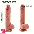 7.8in Realistic Anal Personal Massage Silicone Soft Vaginal Dildo