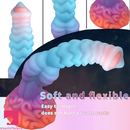 9.84in Silicone Beast Dog Knot Fantasy Soft Dildo Big Masturbator