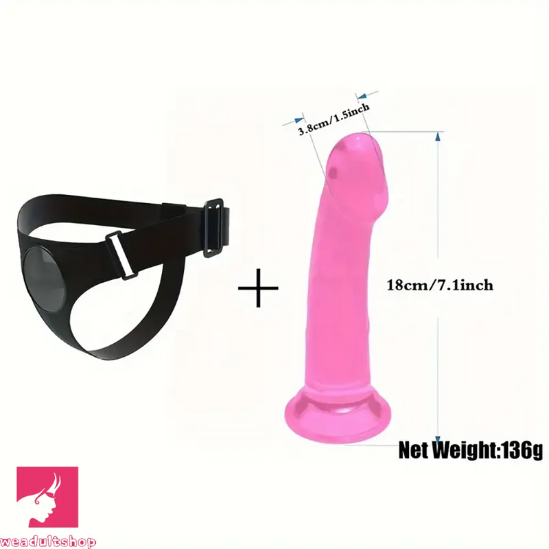 7.1in Real Removable Strap On Dildo For Women G Spot Vaginal Love