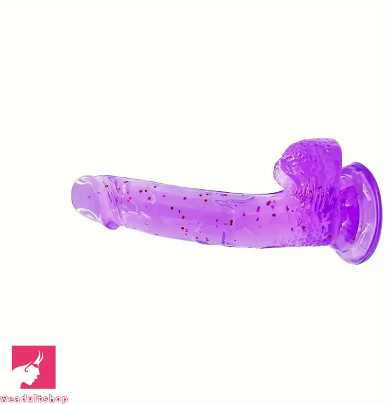 7.87in Jelly Confetti Women Dildo For G Spot Clit Stimulate Massage