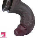 7.08in 7.48in 8.26in Ebony Real Silicone Soft Dildo For G-spot Orgasm