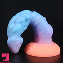 8.66in Mushroom Head Silicone Soft Glowing Luminous Knot Dildo