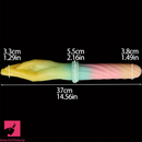 14.56in Silicone Double-headed Palm Long Huge Soft Dildo For Fist