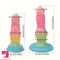 5.51in 6.5in 7.28in 8.07in Fantasy Monster Animal Dog knot Dildo