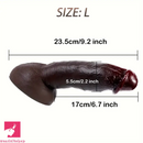 8.7in 9in 9.2in Realistic Silicone Soft Big Ebony Dildo For Women Sex