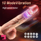 10.43in Thrusting Vibrating Remote Control USB Charging Big Dildo