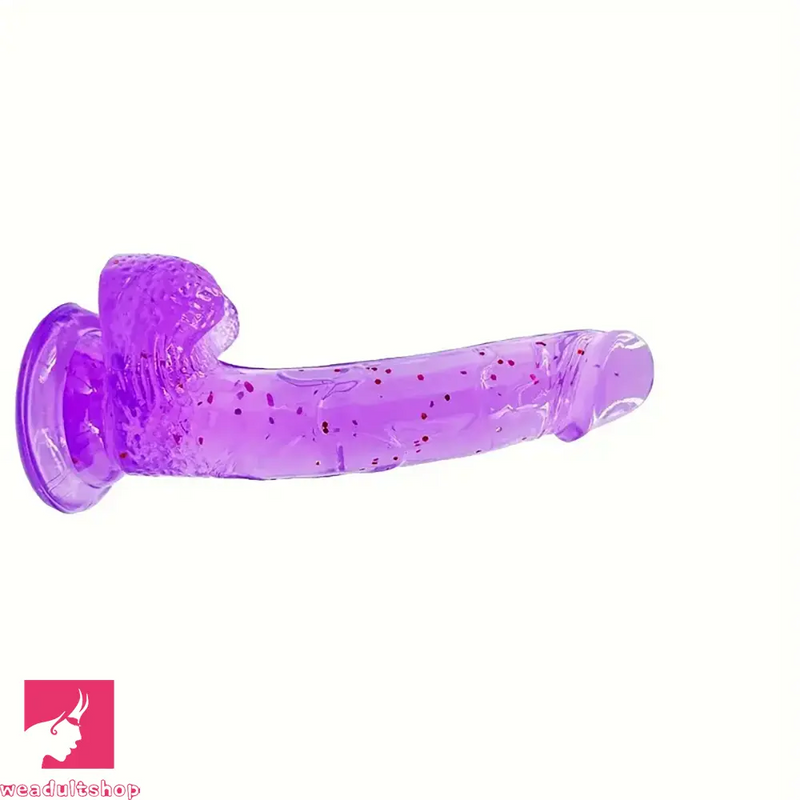 7.87in Jelly Confetti Women Dildo For G Spot Clit Stimulate Massage