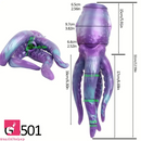 12.59in Octopus Anal Plug Silicone Tentacle Big Dildo Soft Using