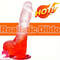 7.09in Realistic Jelly Male Dildo For G-spot Real Love Simulation Toy