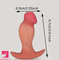 3.81in 4.92in 6.1in Small Silicone Real Soft Dildo With Anchor Base